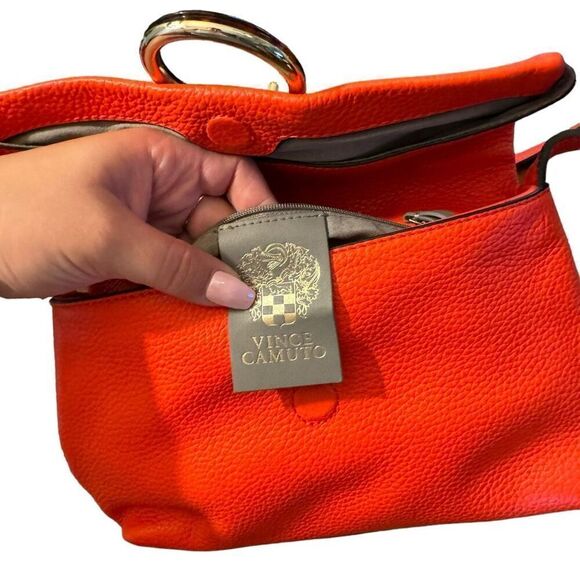 Vince Camuto Plums Leather Crossbody Bag blood orange - Picture 4 of 10